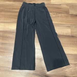 COPY - Lululemon wide leg ribbed sweatpants in dark grey